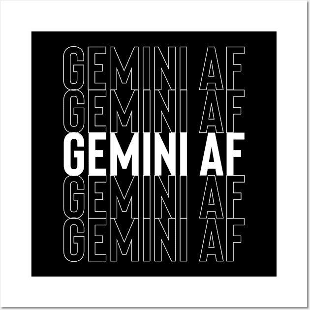 Gemini AF zodiac Wall Art by Sloop